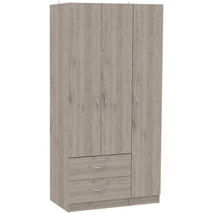 Home Bedroom Furniture Classy Shelf Covered Drawer Wardrobe Hanging Clothes Closet Cabinet