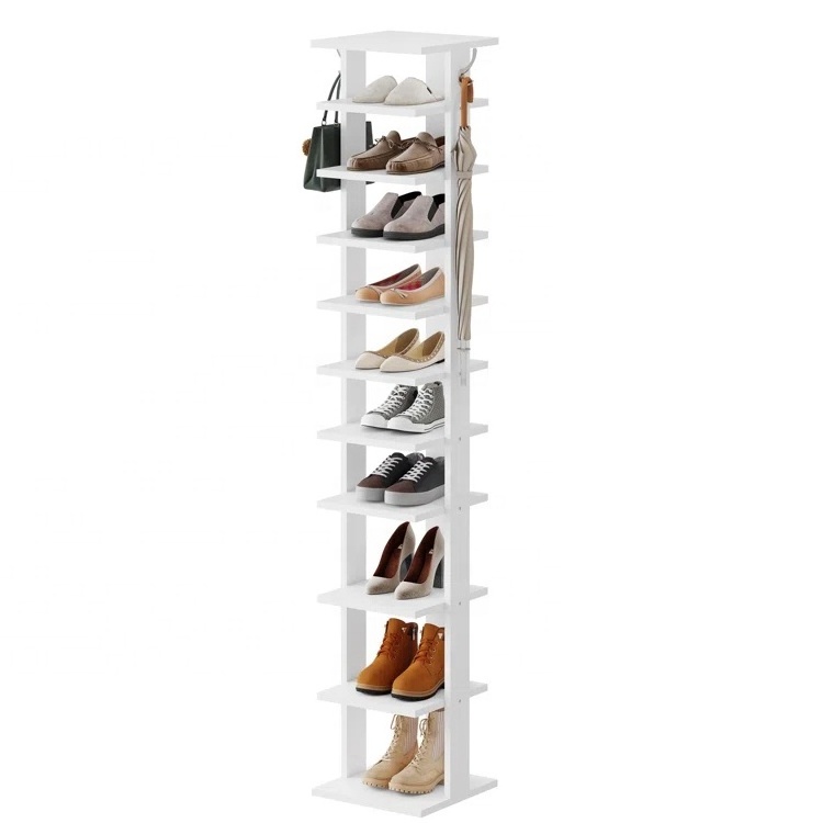 Luxury nordic minimalist china wholesale home furniture single shoe racks & stands 10-tier