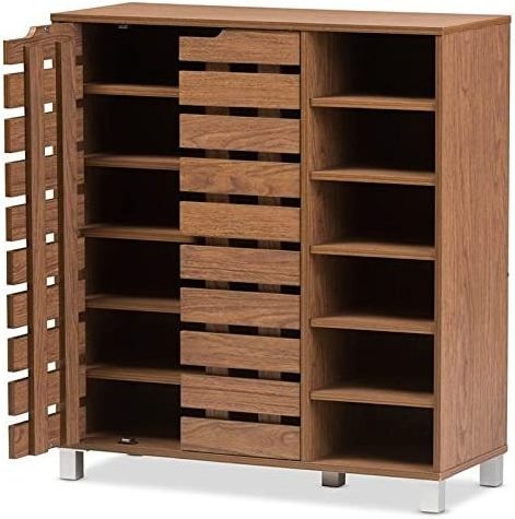 Modern and contemporary easy opening storage capacity shoe cabinet with 2 doors for living room