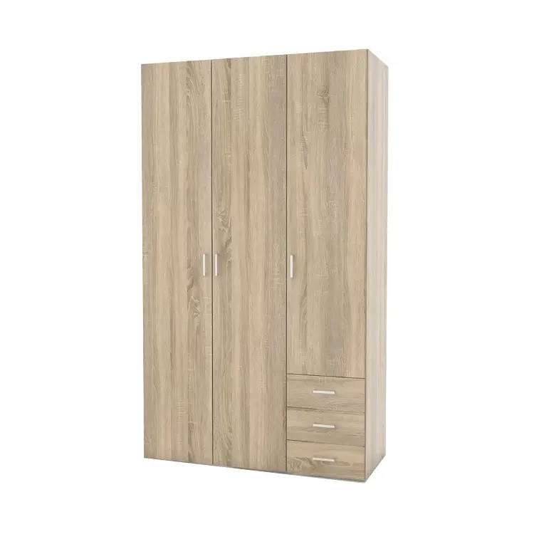 3 Door 3 Drawer Box Factory Wholesale Price Customized Wooden Modern Closet