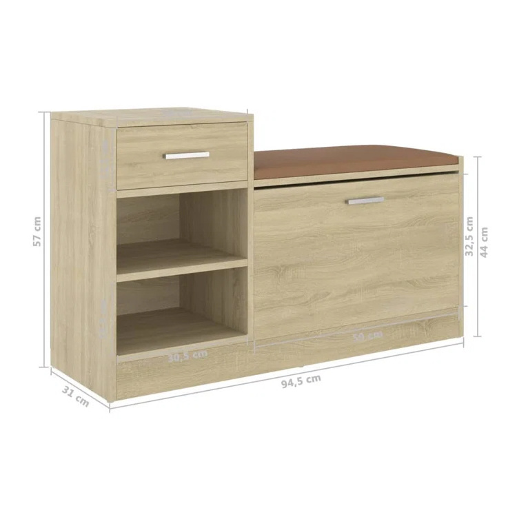 Wooden Shoe Cabinet Wood Tall Modern Shoe Cabinet