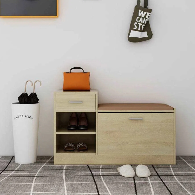 Wooden Shoe Cabinet Wood Tall Modern Shoe Cabinet