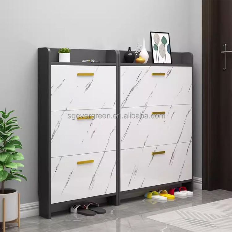 Factory outlet Panel ultra thin slim shoe cabinet storage for living room hotel in store