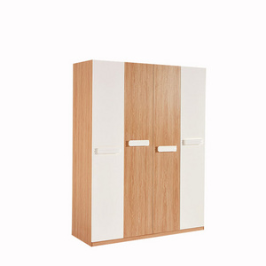 23018 wooden lock 4 doors mdf wardrobe for home