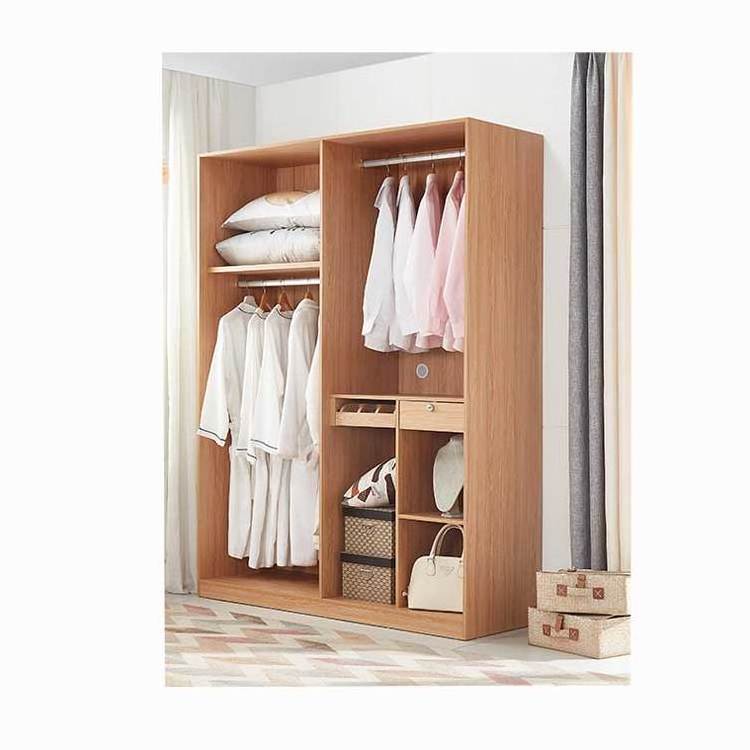 23018 wooden lock 4 doors mdf wardrobe for home