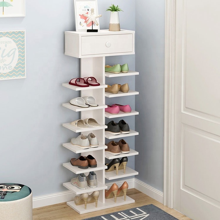 best selling wood modern school shoe rack for living room