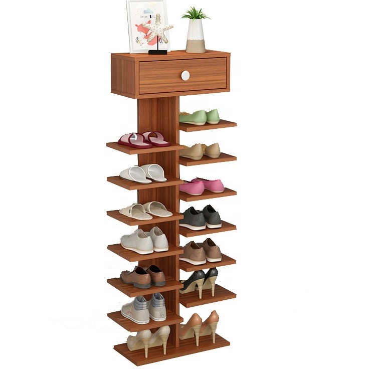 best selling wood modern school shoe rack for living room