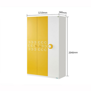 hot sale modern 3 door wardrobe for children bedroom for home