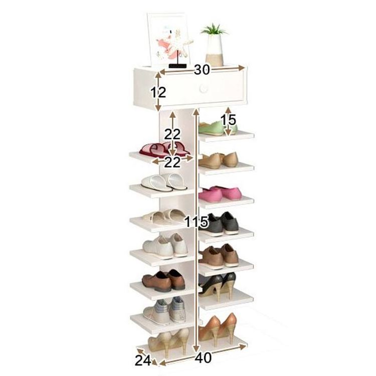 Factory entryway modern Eco-friendly wall mounted multilayer shoe cabinet for living room