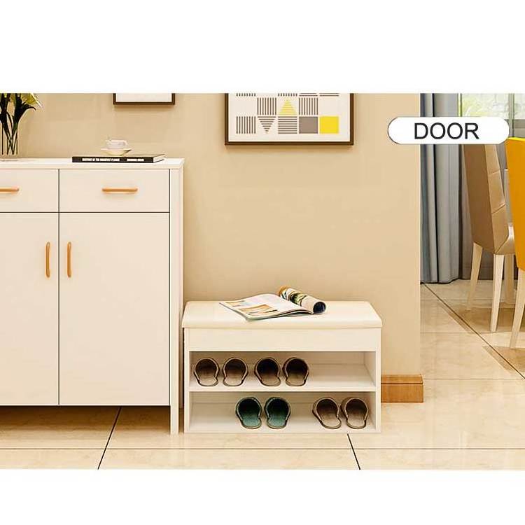 hot sale simple modern kids shoe cabinet bench with Flip Top Storage Space for entryway