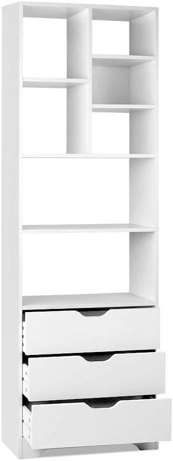 3 Drawer Shelf Chest of Drawers Corner Shelves Display Cabinet Bookcase Bookshelves Cube Storage Unit