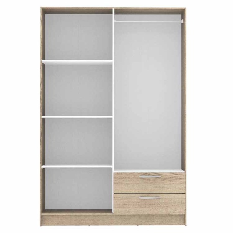 wooden corner new model 4door wardrobe for bedroom