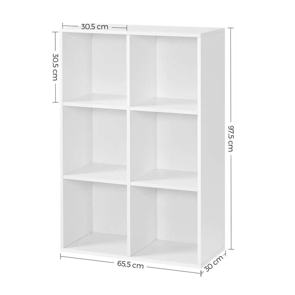 6 Cube Open Storage Cabinet Shelves Display Different Colors Fashionable Home Furniture Wooden Bookcase