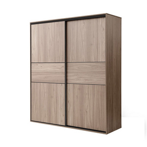 Luxury modern wooden Clothes Cabinet Furniture Style Sliding Door Multifunction Armoire storage wardrobe Bedroom