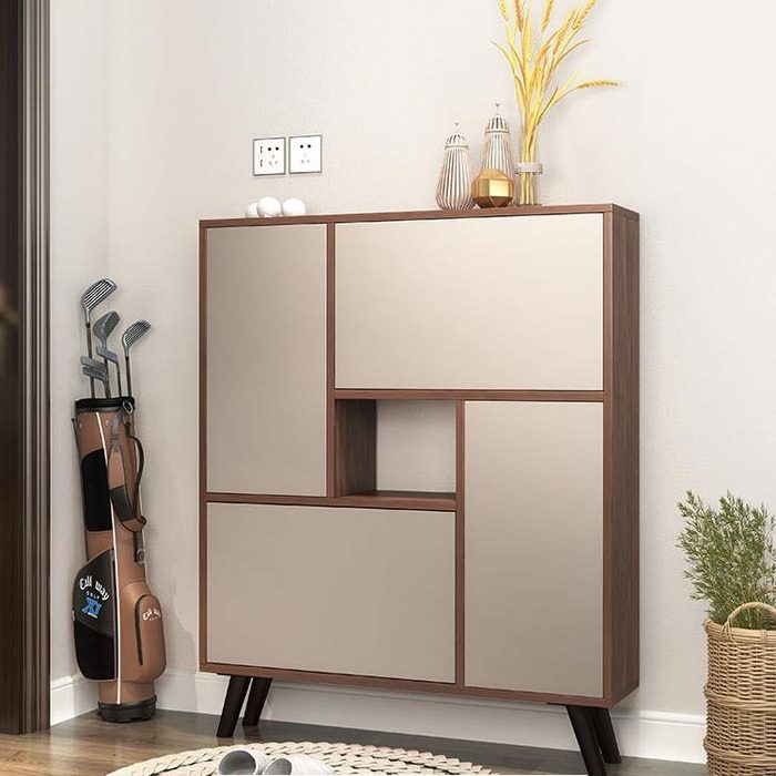 2018 hot saling Chinese Eco-friendly wood shoe cabinet modern for living room