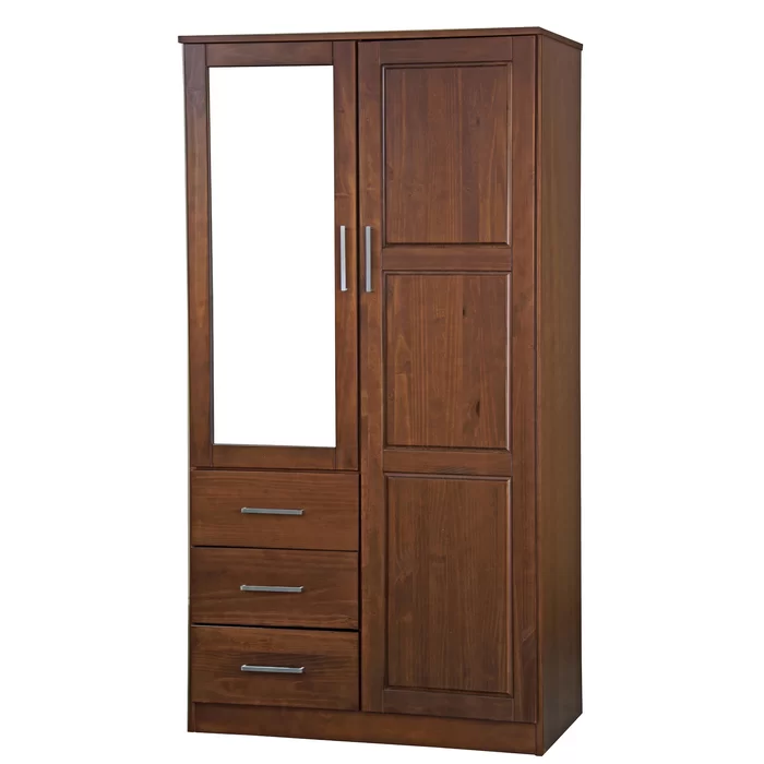 modern popular luxury bedroom wardrobe wood storage wardrobe big armoire with mirror for bedroom armoire furniture