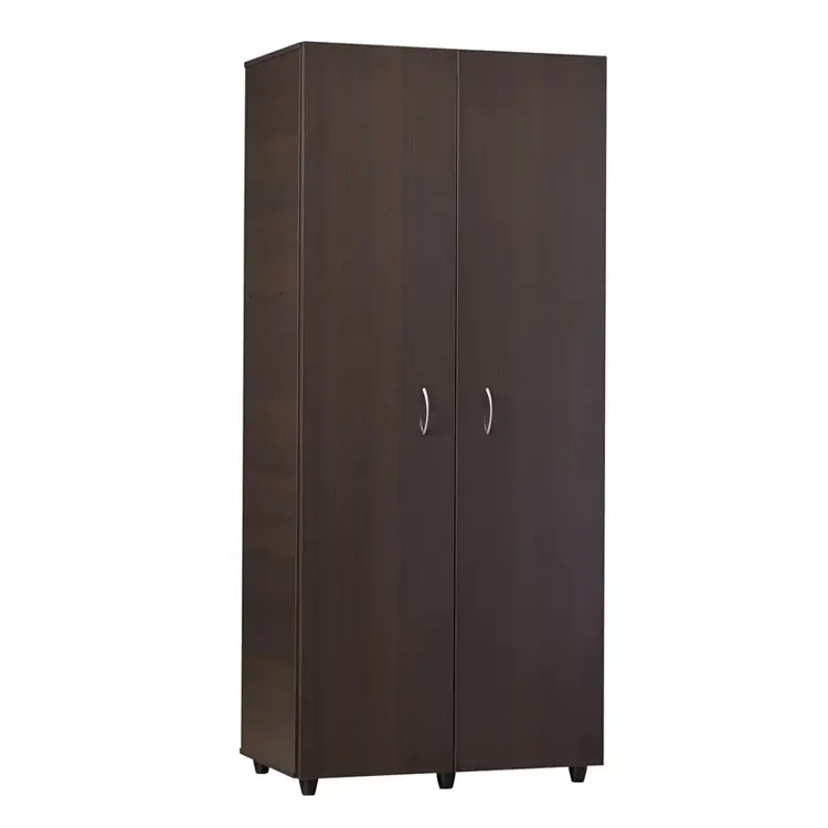 Bedroom Furniture Wooden Customized Storage Two Door Closet Wardrobe With Lock