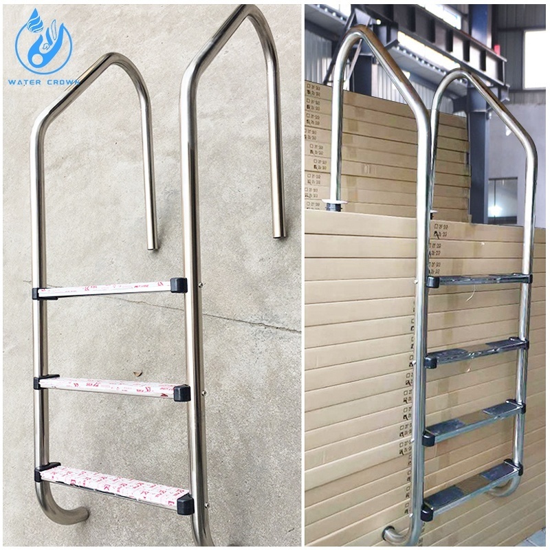 Stainless steel 304/316 safety Handrail durable Ladder with high quality for Swimming Pool/water park