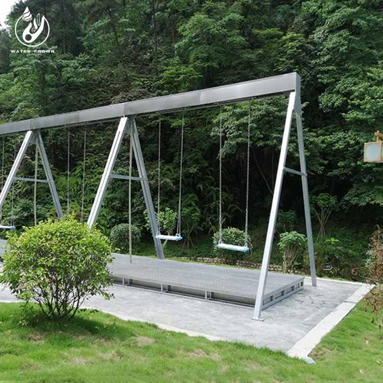 Guangzhou Factory Costomezid  New Outdoor Water Feature Waterfall Magic Digital Water Curtain Swing