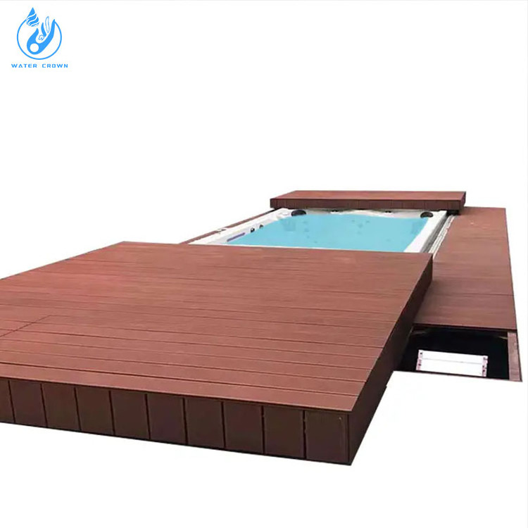 Water Crown New Arrival Retractable Pool Enclosure Automatic Sliding Pool Cover for Spa Swimming Pool