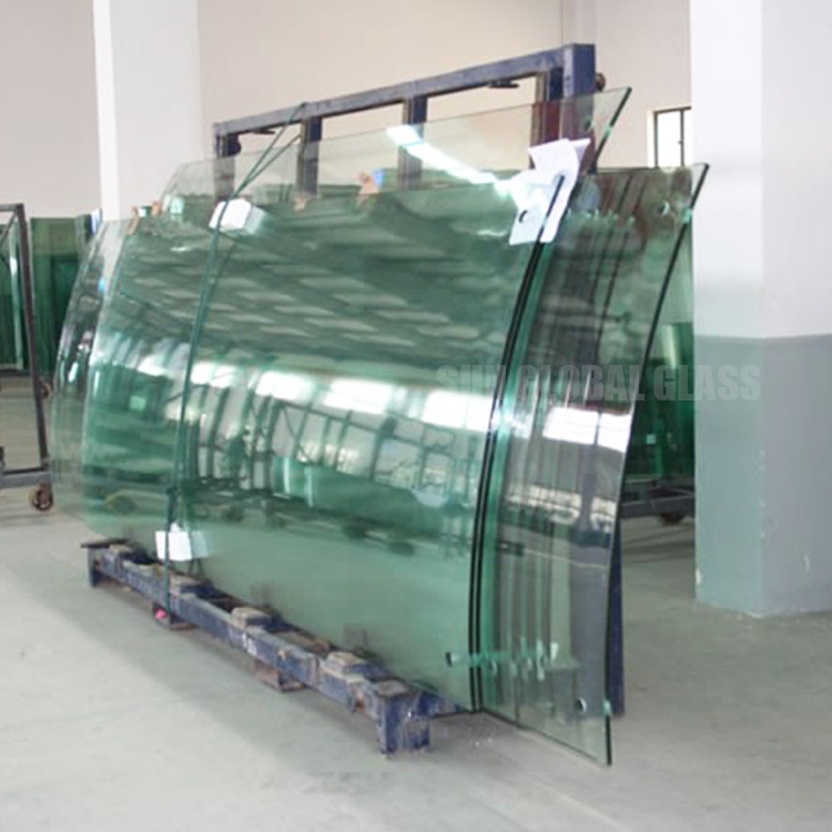 toughened curved glass panels suppliers custom size tempered polish building glass for construction price curved tempered glass