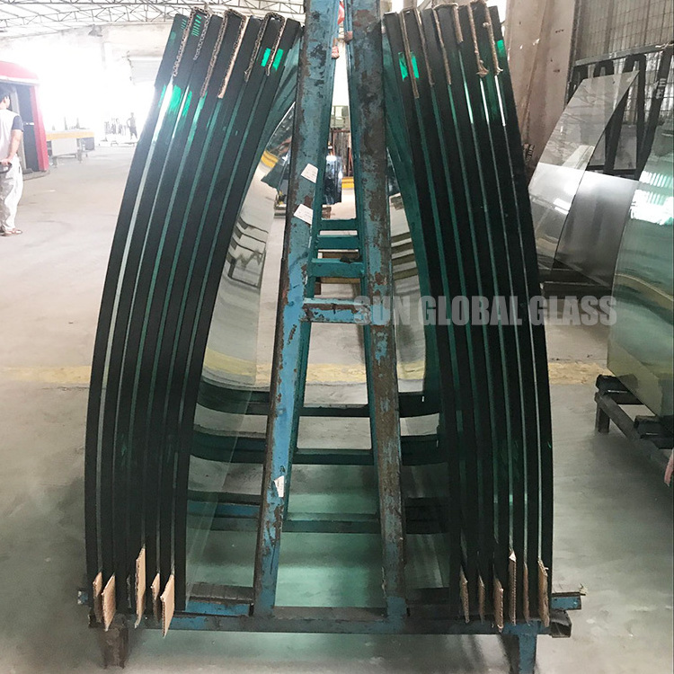 toughened curved glass panels suppliers custom size tempered polish building glass for construction price curved tempered glass