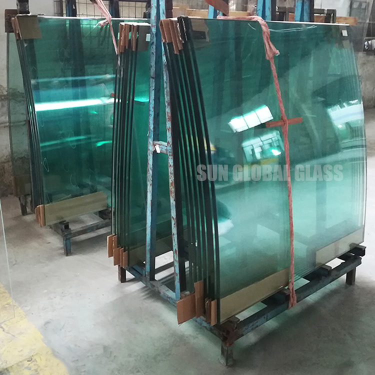 toughened curved glass panels suppliers custom size tempered polish building glass for construction price curved tempered glass