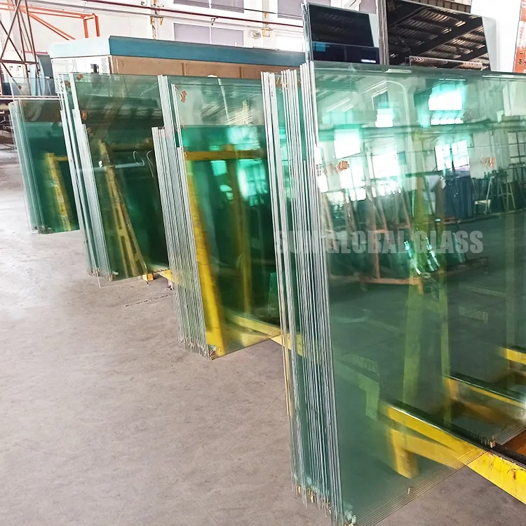 12mm Thk OEM Normal Clear Tempered Toughened Glass Pane Cut To Size With Certified Cost Per Square Foot