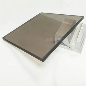 4mm 5mm 6mm 8mm 10mm 12mm dark smoke bronze tempered toughened tinted safety decorative building glass sheet price