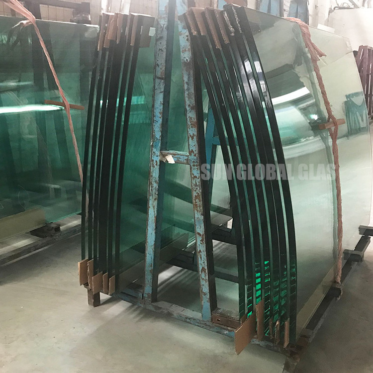 toughened curved glass panels suppliers custom size tempered polish building glass for construction price curved tempered glass