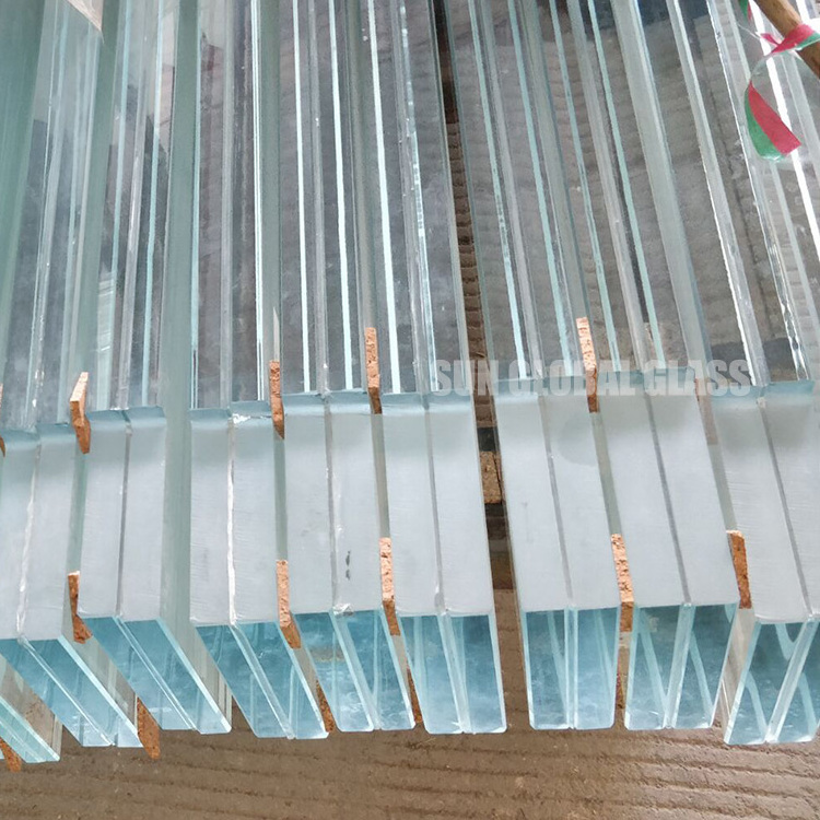 2 3 4 5 6mm 8 10mm 12mm 15mm 19 mm tempered glass  plain white colorless clear float glass Toughened/Tempered Laminated glass