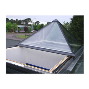 Customize Open Skylight Sliding Roof Insulated Glass Solar Tube Triangle Pyramid Skylight Roof