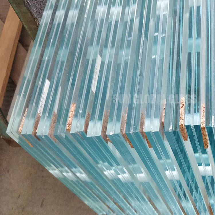 SZG CE SGCC Certificate 6mm 4mm Thick Clear  Laminated Safety Tempered Glass Panel 12mm Price PVB SGP Laminated Glass Suppliers