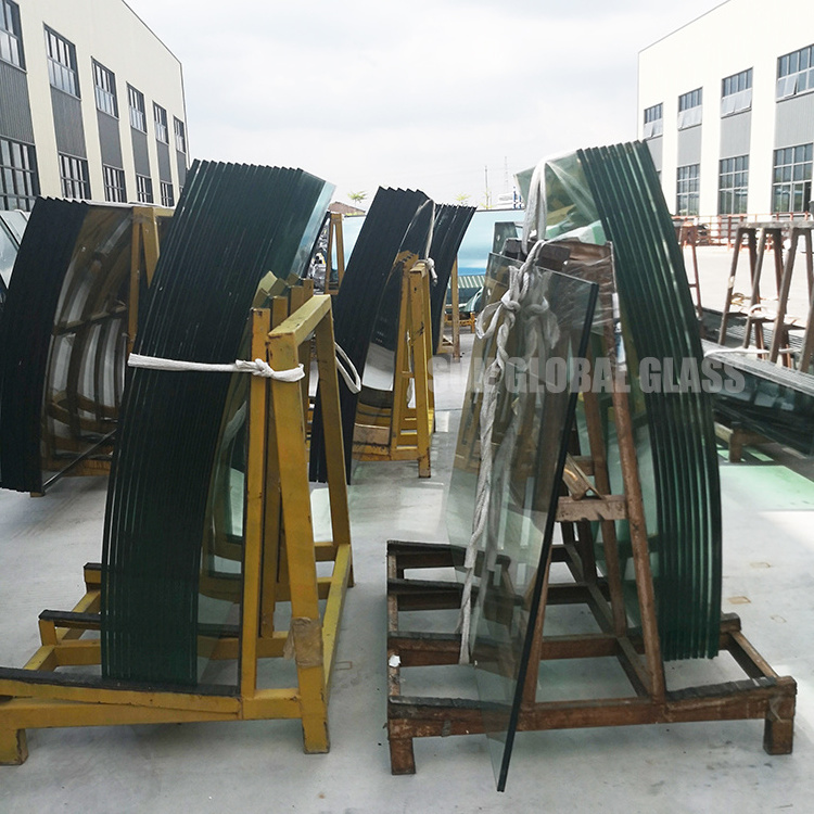 Custom Curved Bent Toughened Tempered Laminated Glass Price Per Square Meter