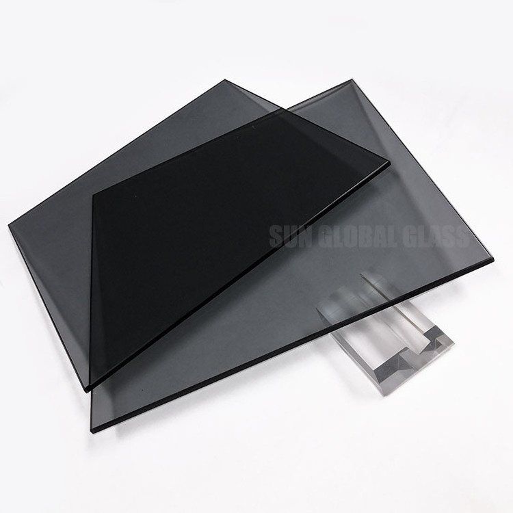 5mm Smoke Grey Tempered Glass Safety Light Euro Gray Tinted Toughened Glass for Window Partition Wall Shower Door