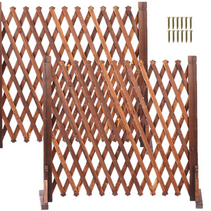 Expandable garden fence buildings wood outdoor patio fencing folding plants flower trellis