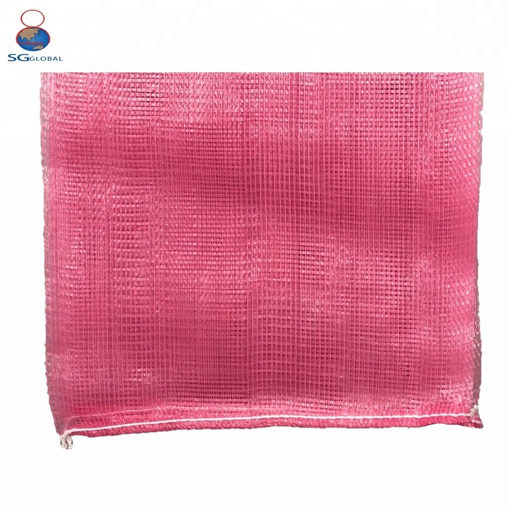 monofilament mesh sack fruit net bag for onion drawstring packaging 10kg 20kg 25kg 50kg Fruit PP leno tubular mesh net lemon bag