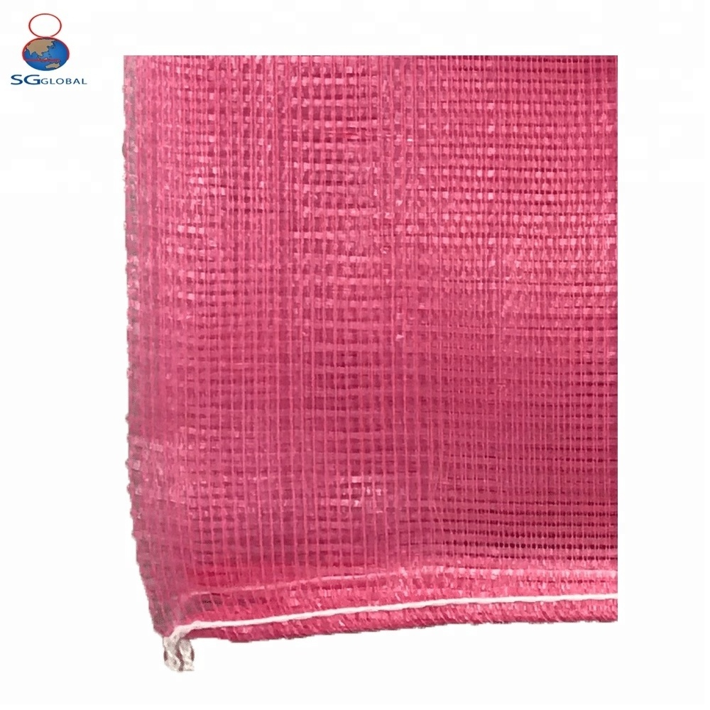 monofilament mesh sack fruit net bag for onion drawstring packaging 10kg 20kg 25kg 50kg Fruit PP leno tubular mesh net lemon bag