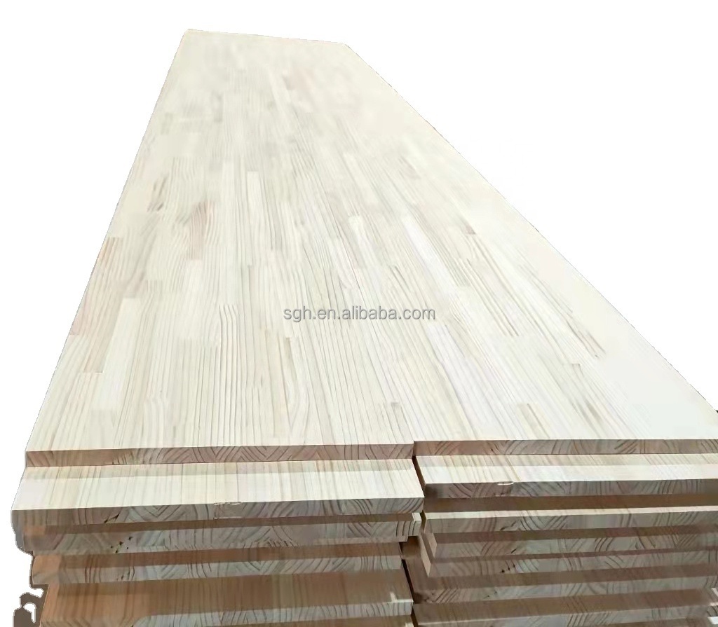 4200*500/600mm AA Grade Radiata Pine Hinoki Rubberwood Finger Joint Laminated Board for Japan Markets