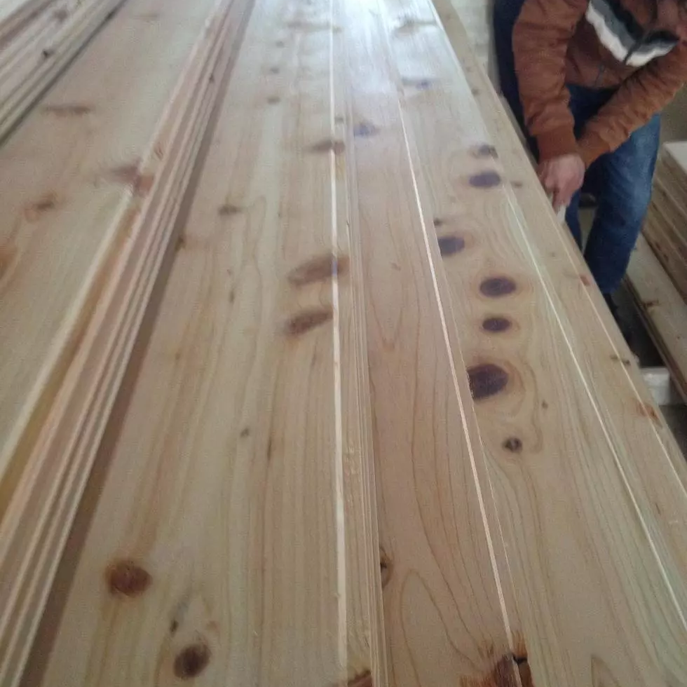 Hot selling BB CC hikoni finger joint board with scar knot  wood wall panels for Korea market