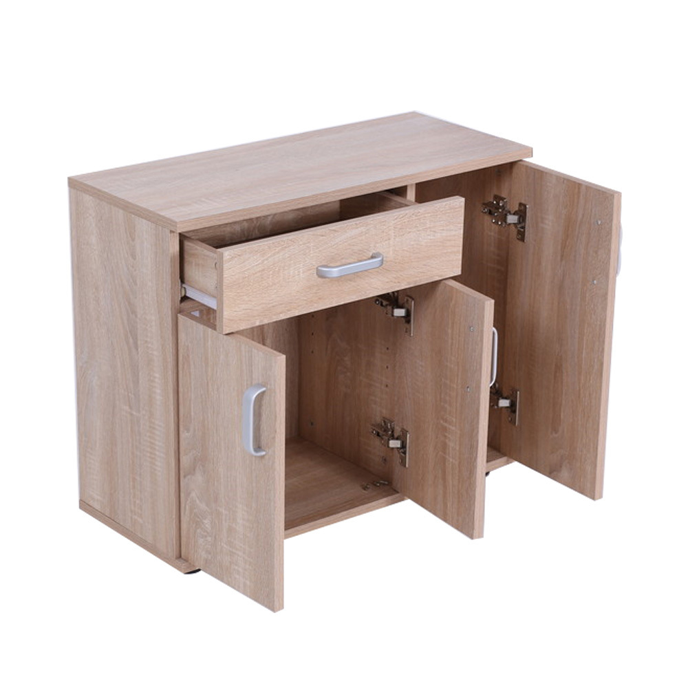 storage cabinet with 3 doors and 1 drawer oak chest of drawer