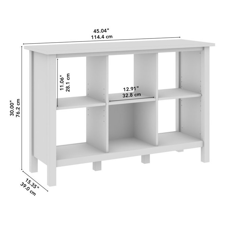 Wooden Bookcase Cabinet Separation Bookshelf with Open Cubbies Free Standing Storage Cabinet