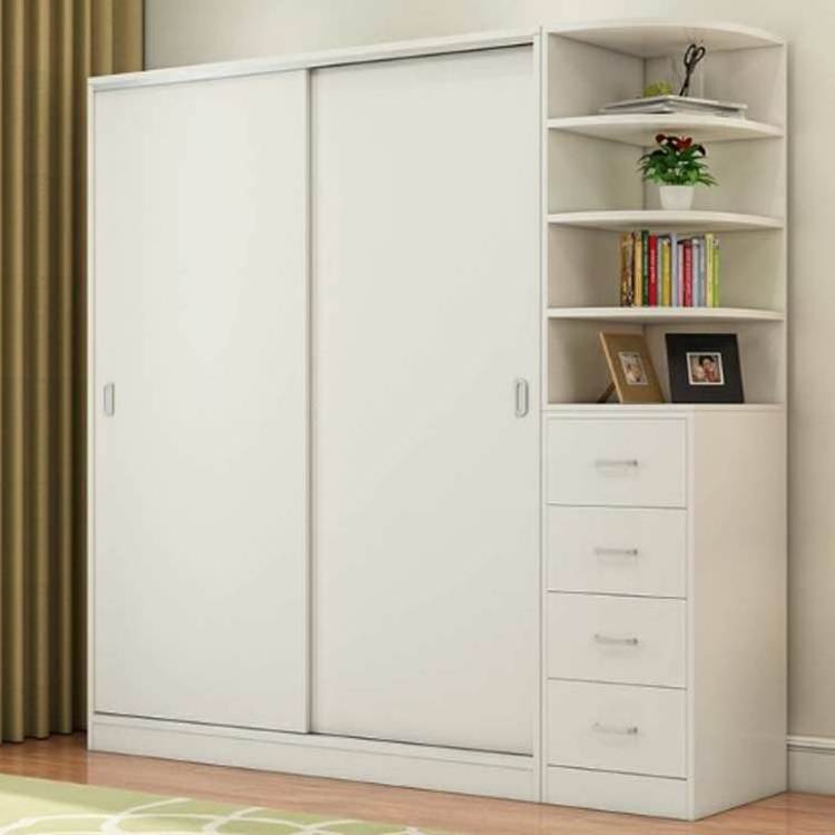 Sliding Doors Wrdrobe Closet With Drawers For Hanging Clothes Armoire With Shelves