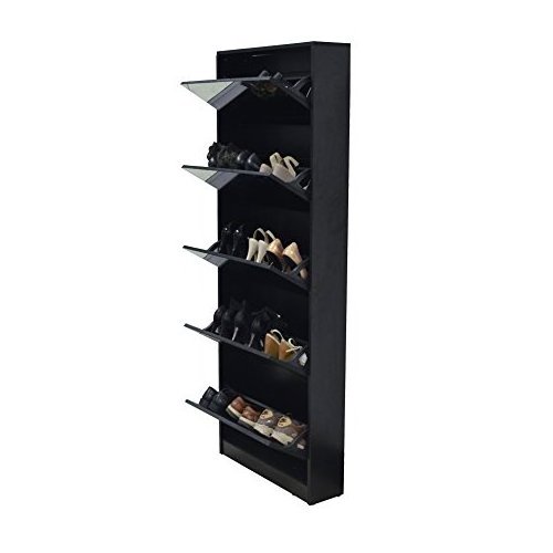 Hot Sale Modern Wooden Shoe Cabinet with mirror