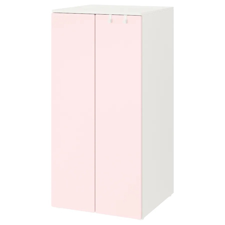 Hot Sale Pale Pink Kids Wardrobe Organizer Bedroom Furniture Bedroom Closet Wardrobe