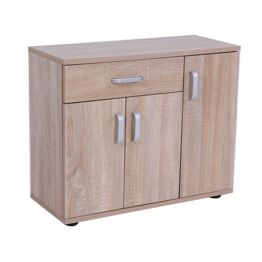 storage cabinet with 3 doors and 1 drawer oak chest of drawer