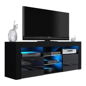 TV cabinet in High Gloss Finish with LED Light TV Stand