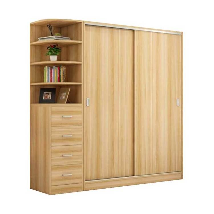 Sliding Doors Wrdrobe Closet With Drawers For Hanging Clothes Armoire With Shelves