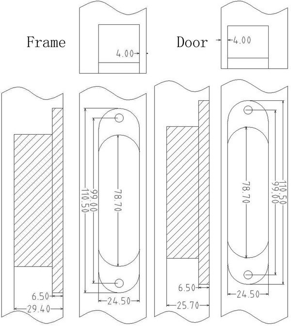 Tectus adjustable concealed Invisible Door Hinges