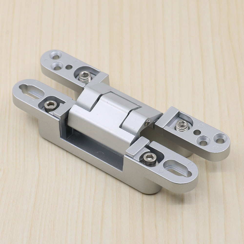 Invisible Hinge Heavy Duty Zinc Alloy Concealed Hidden 180 Degree Swing Hinge 3 Way Adjustable door Hinge